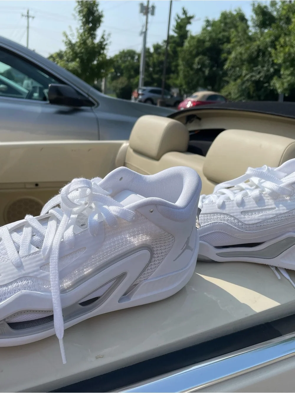 Jordan Tatum 1 Pure Money White Metallic Silver Men’s Size ⁠8
